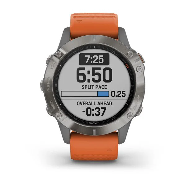 Garmin Fenix 6 Titanyum Sapphire Turuncu 010-02158-14