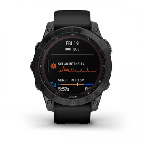 Garmin fenix 7 Sapphire Solar Siyah DLC Titanyum 010-02540-35