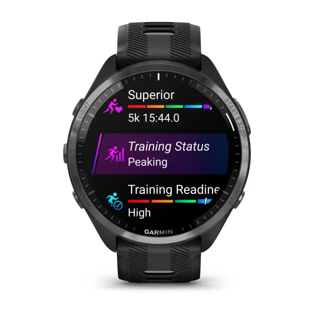 Garmin Forerunner 965 Karbon Gri DLC Titanyum Siyah - Gri 010-02809-10