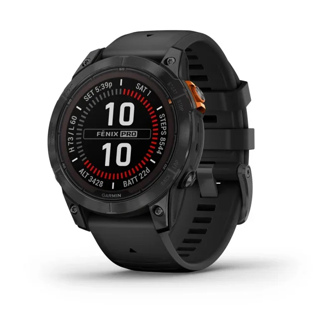 Garmin Fenix 7 Pro Solar Edition Slate Gri | Siyah Kayışlı 010-02777-01